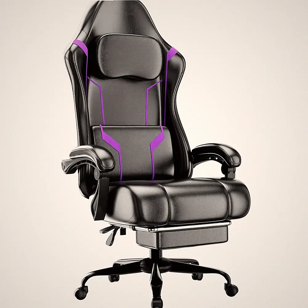Ergonomic Gaming Chair Adjustable Reclining Computer Chair with Footrest