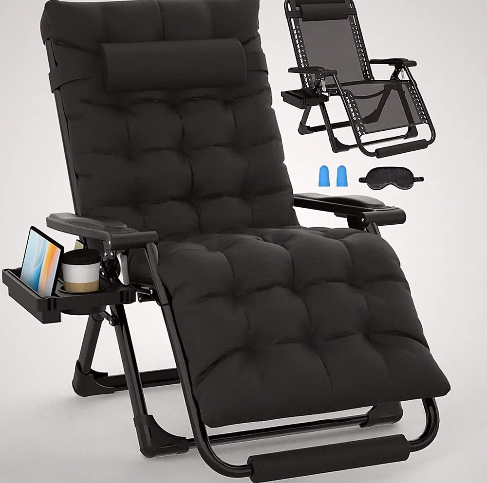 Oversized Zero Gravity Chairs XL, Padded anti Gravity Chair, 29In Zero Gravity L